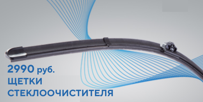 Замена щёток стеклоочистителя + антидождь
