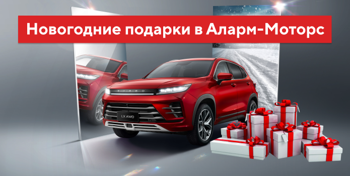 Новогодние подарки в Аларм-Моторс